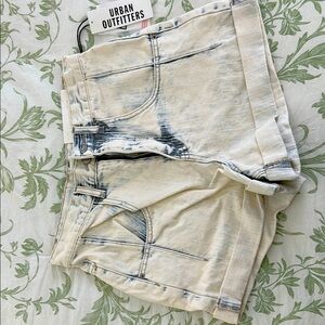 BDG High-Rise Roll Hem Denim Shorts